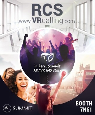 RCS Virtual Reality and Augmented Reality Calling supporting Video, Voice and Chat by Summit Tech (CNW Group/Summit Tech)