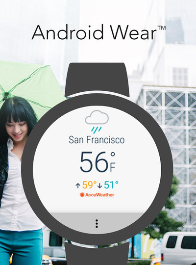 AccuWeather Launches New Android Wear 2.0 App Worldwide (PRNewsFoto/AccuWeather)