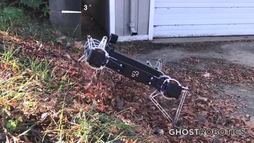 Ghost Minitaur(TM) Highly Agile Direct-Drive Quadruped Demonstrates Why Legged Robots are Far Superior to Wheels and Tracks When Venturing Outdoors.