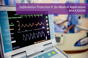 Maxim's Defibrillation and ESD Protection Device Safeguards Medical Applications with 100x Less Leakage Current