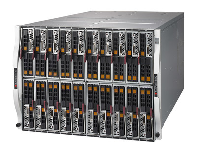 New SuperBlade(R) 8U Blade Chassis houses up to 20 Hot-swappable 2-Socket (205W) CPUs (PRNewsFoto/Super Micro Computer, Inc.)