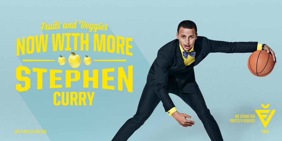 Stephen Curry and over 85 celebrities rally behind the Partnership for a Healthier America's FNV campaign, fueling a movement behind fruits and vegetables.