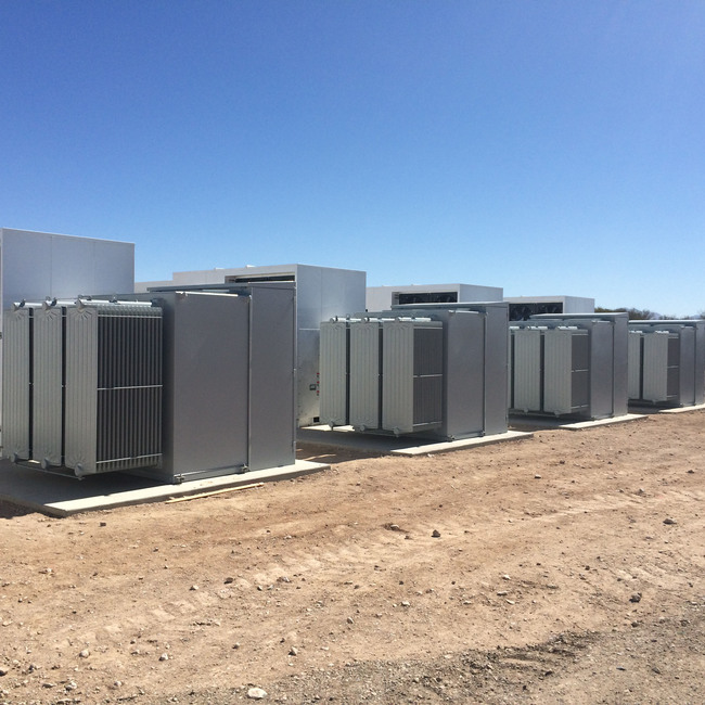 E.ON North America's Texas Waves energy storage projects will be co-located at the existing Pyron and Inadale wind farms in West Texas. The projects will be the second and third grid connected lithium-ion battery systems installed by E.ON in North America. Iron Horse (pictured), E.ON's first energy storage project is currently under construction southeast of Tucson, Ariz. All three projects will be online by the end of 2017.