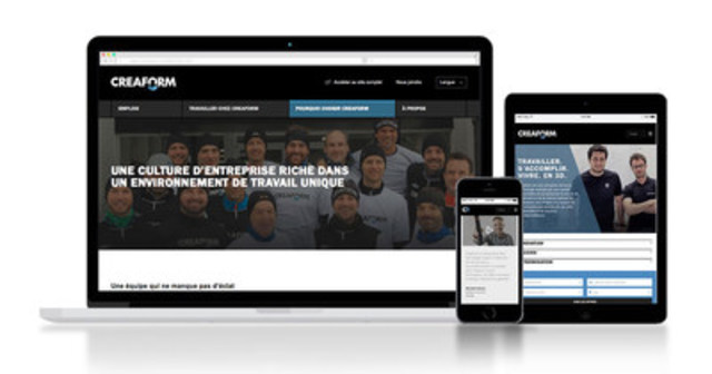 Creaform strengthens its human capital and unveils its new HR website: careers.creaform3d.com