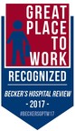 NAPA Named to Becker's 150 Great Places to Work in Healthcare | 2017