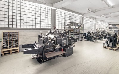 Machinery of Letterpresso letterpress online print shop. Copyright: Letterpresso (PRNewsFoto/Onlineprinters GmbH)