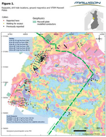Mawson discovers extensive new gold-bearing hydrothermal system at Rajapalot, Finland