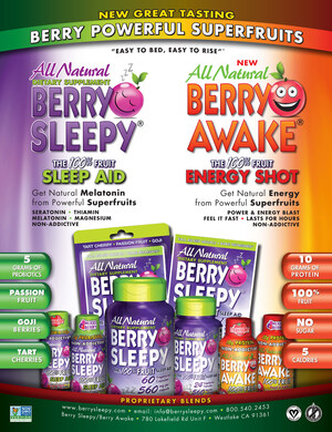 Berry Sleepy, Leading Innovator in Sleep Aids Launches Extensive Line Expansion at Natural Products Expo West