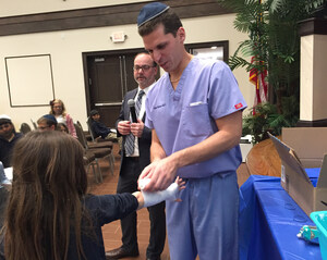 Dr. Alan Nasar Talks With Hillel Yeshiva Students As Part of School's Health Week