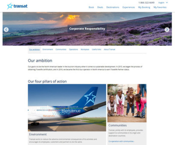 Transat's new CR website_homepage (CNW Group/Transat A.T. Inc.)