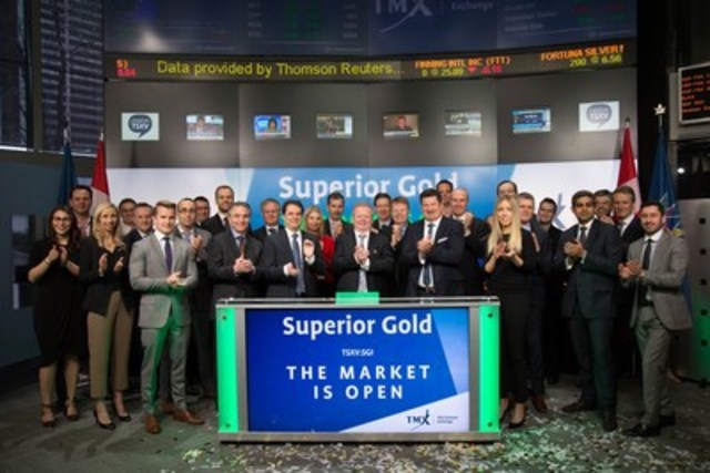 Superior Gold Inc. Opens the Market