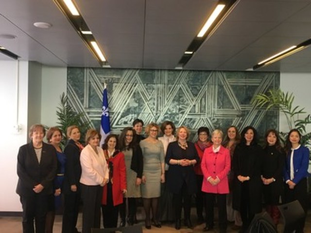 La ministre St-Pierre rencontre des femmes qui dirigent des représentations d'États étrangers au Québec