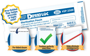 Mydent's New DEFENDLOC PRE-FOLDED Sterilization Pouches Help Ensure a Quick and Uniform Seal Every Time