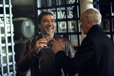 Oscar winning actor Javier Bardem spotted enjoying a dram of whisky with Chivas Regal Custodian Master Blender Colin Scott at the home of Chivas Regal - the Strathisla Distillery in Speyside, Scotland. Credit: Owen Tozer for Chivas Regal (PRNewsFoto/Chivas Regal)