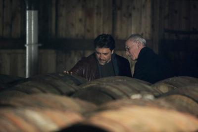 Oscar-winning actor Javier Bardem spotted with Chivas Regal Custodian Master Blender Colin Scott at the home of Chivas Regal - the Strathisla Distillery in Speyside, Scotland. (PRNewsFoto/Chivas Regal)