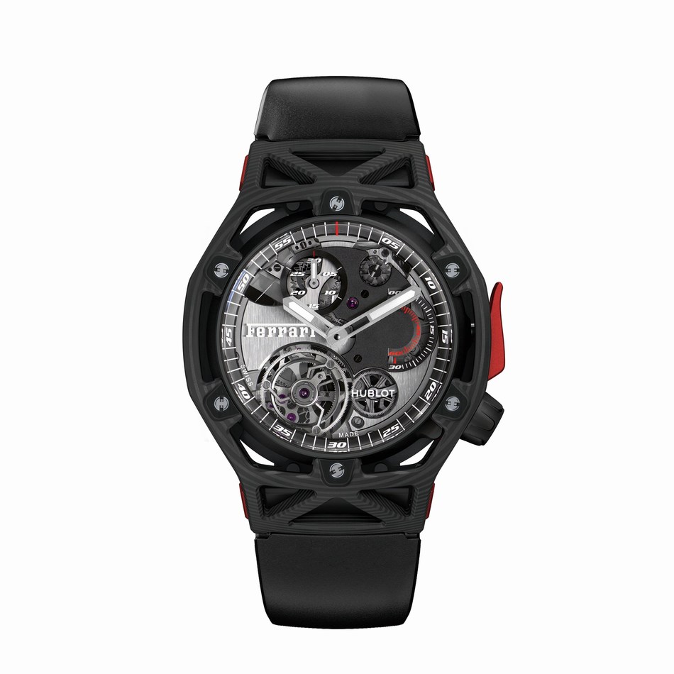Hublot Techframe Ferrari Tourbillon Chronograph PEEK Carbon (PRNewsFoto/Hublot)