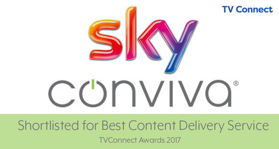 Sky and Conviva's Partnership recognised for the Best Content Delivery Service