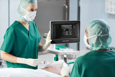 The new Xperius ultrasound system (PRNewsFoto/Royal Philips/B. Braun Melsungen)