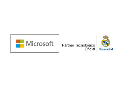 Microsoft Real Madrid Partnership logo (PRNewsFoto/Microsoft)