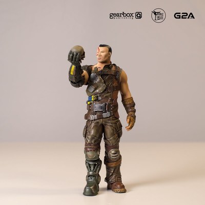 Hand-painted and 3D-printed figurine of Bulletstorm character Ishi Sato. (PRNewsFoto/G2A.com)