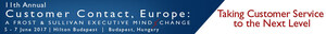 Customer Contact Leader from Europe's #1 Tourism Business to be Keynote Speaker at 11th Annual Customer Contact, Europe: A Frost &amp; Sullivan Executive MindXchange