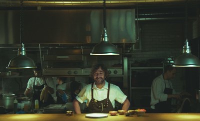 Diego Guerrero the two Michelin star Chef in his kitchen in DSTAgE, Madrid. He said of The Art of Slow philosophy: "I have learnt that it's really important to leave the kitchen, to disconnect, so that you can go back to it again." (PRNewsFoto/Zacapa)