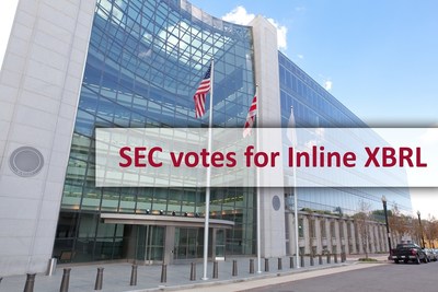 SEC votes for Inline XBRL (PRNewsfoto/DataTracks Services Limited)