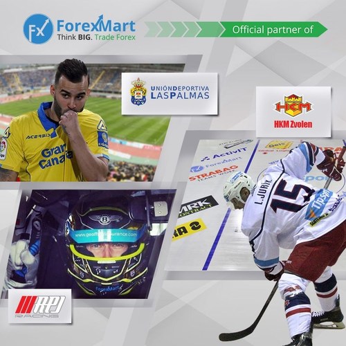 ForexMart official partner “Las Palmas”, “Zvolen” and “RPJ Racing”. (PRNewsfoto/ForexMart)