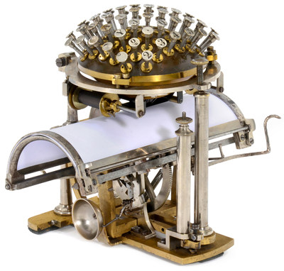 World's very 1st typewriter by Pastor Malling Hansen, 1867 (PRNewsfoto/Auction Team Breker)