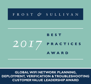 Ekahau Earns Frost &amp; Sullivan Customer Value Leadership Award for Delivering Industry-Best Solution for Deploying and Maintaining Wi-Fi Networks