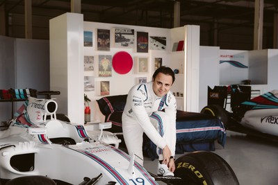 Felipe Massa makes himself at home in the MARTINI & Airbnb bedroom. The partnership gives fans a chance to spend the ‘Night at’ the Williams Martini Racing garage at Silverstone Circuit, the night before the 2017 Formula One Rolex British Grand Prix (PRNewsfoto/MARTINI)