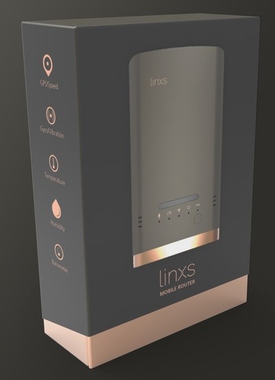 Linxs, world’s smartest mobile router & sensor hub (PRNewsfoto/New Tinxs Inc)