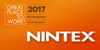 Nintex Recognised as one of the UK's Best Workplaces™