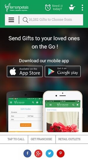 Ferns N Petals, India's Leading Online Gifts Store Launches iOS App for its Customers