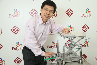 Inspired by animal’s limb structures, Dr Xingjian Jing has developed the novel anti-vibration structures with superb performance and cost-efficiency. (PRNewsfoto/The Hong Kong Polytechnic Univer)