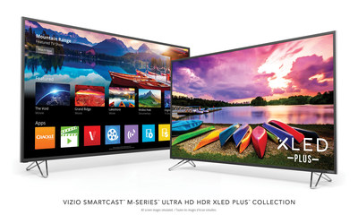 All-New VIZIO SmartCast M-Series Ultra HD HDR XLED Plus Display Collection Debuts in Canada, Pushing the Boundaries of Picture Quality with Ultra Color Spectrum Performance.  Latest Lineup Features Enhanced Smart TV User Experience with SmartCast Mobile Available Now and VIZIO SmartCast TV Coming Summer 2017