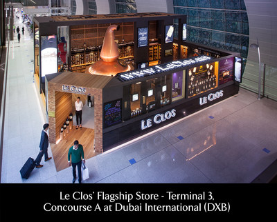 Le Clos’ Flagship Store, Terminal 3 Concourse A, Dubai International (DXB) (PRNewsfoto/Le Clos)