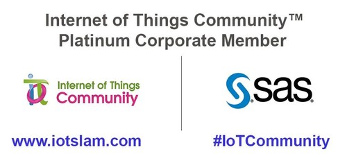 Internet of Things Community (IoT Community) Platinum Member - SAS (PRNewsfoto/IoT Community)