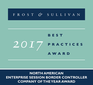 Frost &amp; Sullivan Commends Sonus Networks' Innovation-backed Growth in the Enterprise Session Border Controller Market