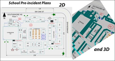 Create school pre-incident plans in 2D and 3D