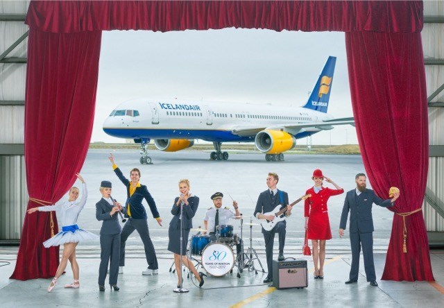 Prepare for a Flying Ovation. Icelandair launches Stopover Pass, a pioneering new service, granting passnegers access to a range of performances starring Icelandair staff and Icelandic talent for free. Icelandair.com (PRNewsfoto/Icelandair)