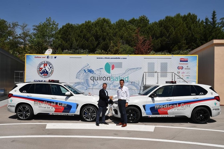 Agreement among Quironsalud and MotoGP World Cup for the first mobile hospital at European Circuit (PRNewsfoto/Quirónsalud)
