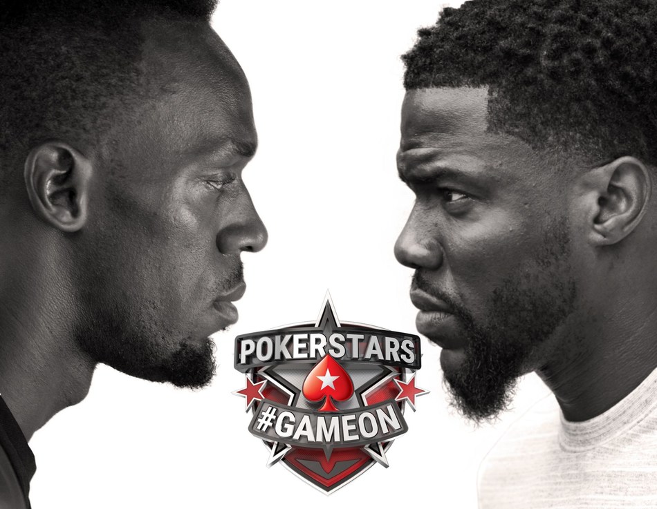 Usain Bolt and Kevin Hart Take on Pokerstars #GAMEON Battle of the Brains - It’s fast vs funny in social media skirmish. (PRNewsfoto/PokerStars.com)