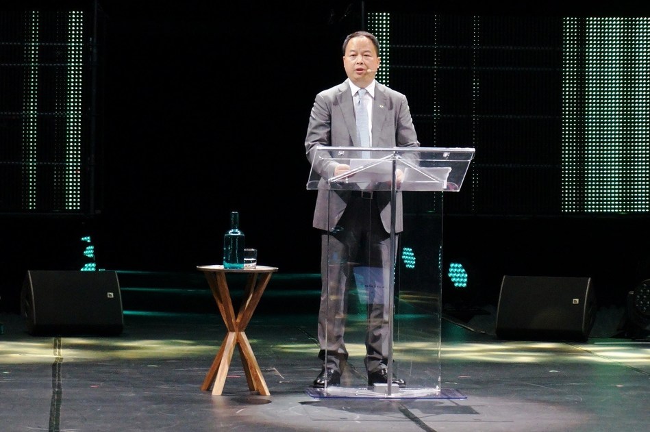 Yu Jun, president of GAC Motor, is presenting in English at Michelin Movin’On, the global sustainable mobility summit in Montreal, Canada in June