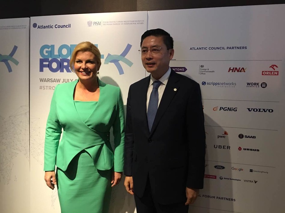 with President of Croatia