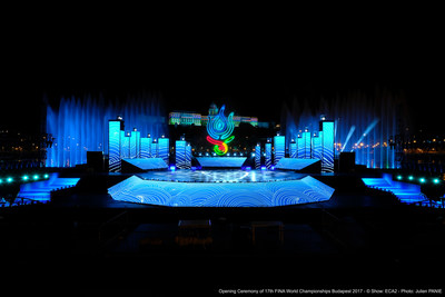 Opening Ceremony of 17th FINA World Championships Budapest 2017 -© Show: ECA2 -  Photo: Julien PANIE (PRNewsfoto/ECA2)