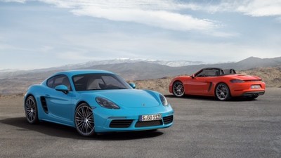 Porsche 718 Boxster and Cayman (PRNewsfoto/Porsche Italia)