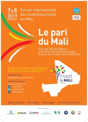 Anuncio de The Invest In Mali Forum 2017