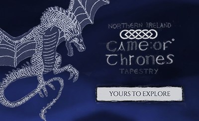 Explore "Game of Thrones Tapestry" and share with friends using the official app. (PRNewsfoto/Tourism Ireland)