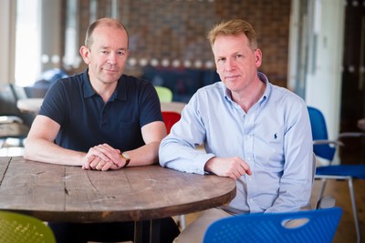 Graphcore founders Nigel Toon, CEO (on right) and Simon Knowles, CTO (on left) (PRNewsfoto/Graphcore)